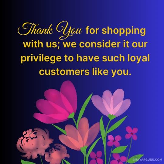 Thank You Messages For Customer