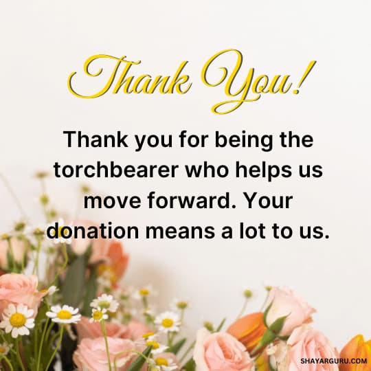 Thank You Messages For Donation