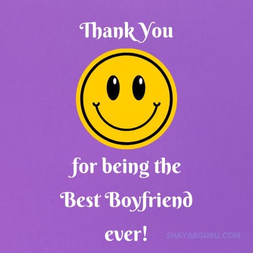 thank you message for boyfriend