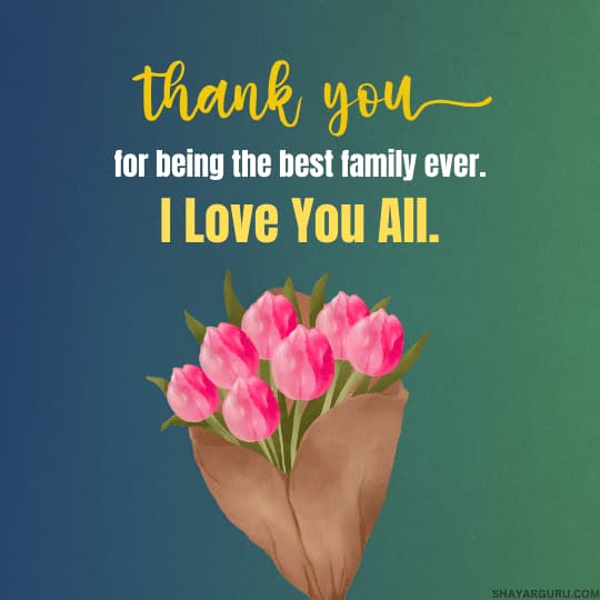 Thank You Messages For Family