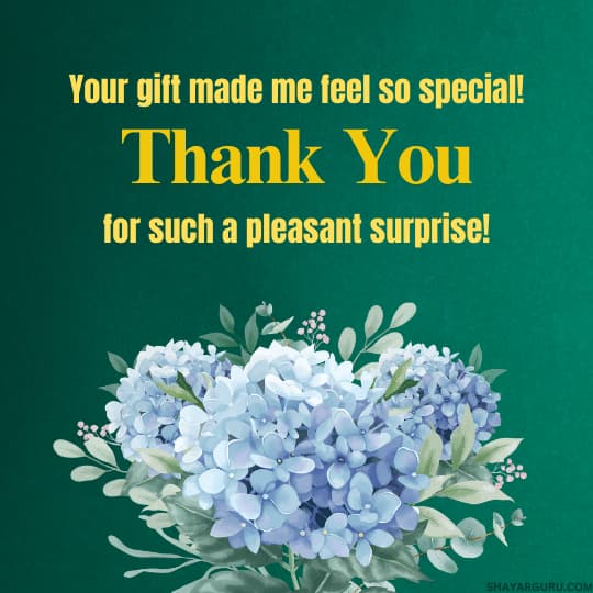 thank you message for gift