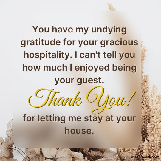 Thank You Message After Visiting a Friend