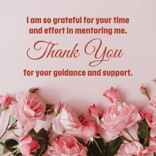 thank you note to mentor