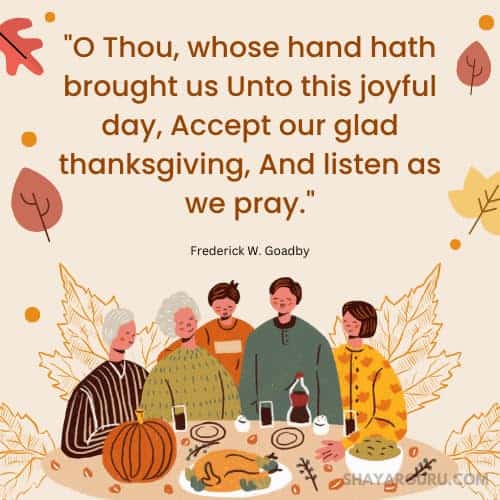 Traditional Thanksgiving Prayer Quotes