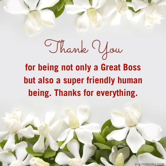 Appreciation Message To Boss