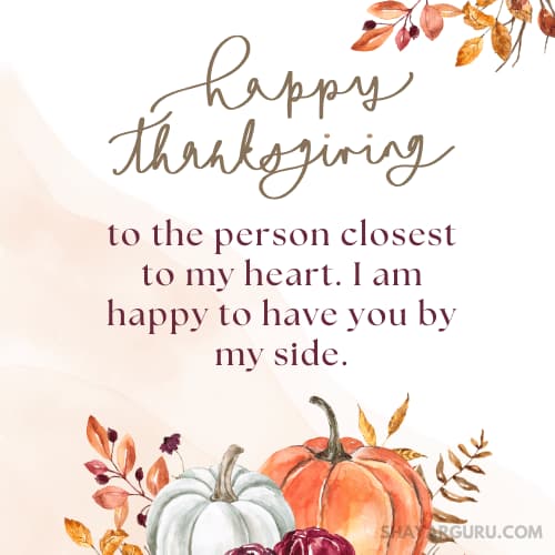 Thanksgiving Wishes for Husband