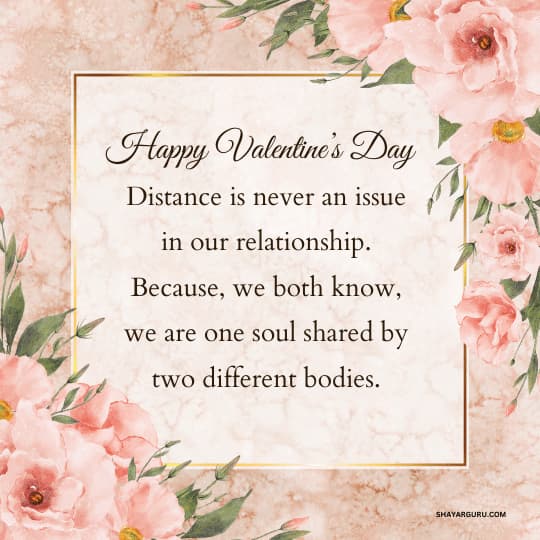 Long Distance Valentine Messages for Girlfriend