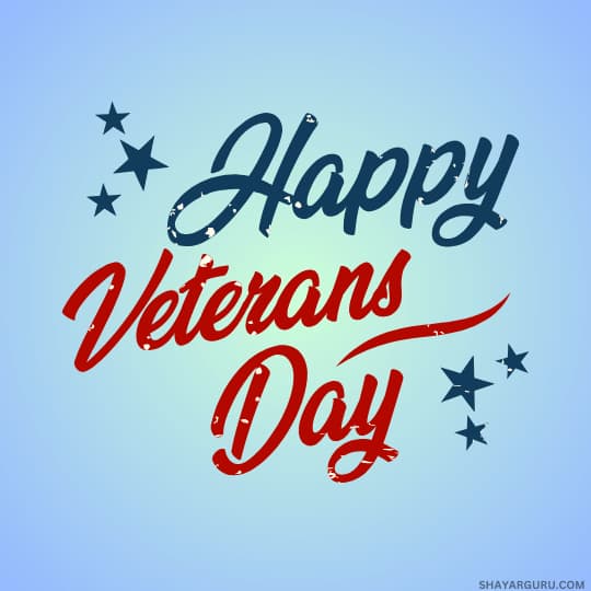 Happy Veterans Day thank you
