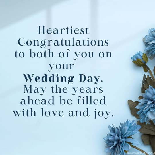 wedding day wishes