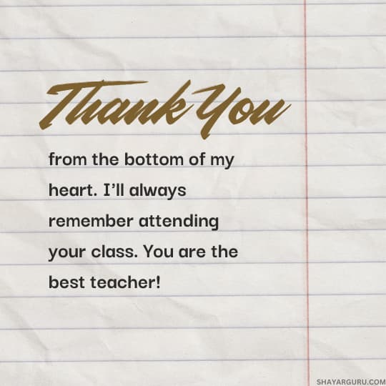words of gratitude for teachers